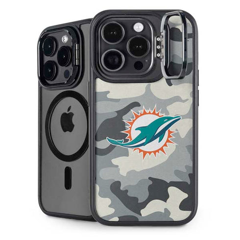 NFL Miami Dolphins Camo iPhone 15 Pro Max Kickstand Case